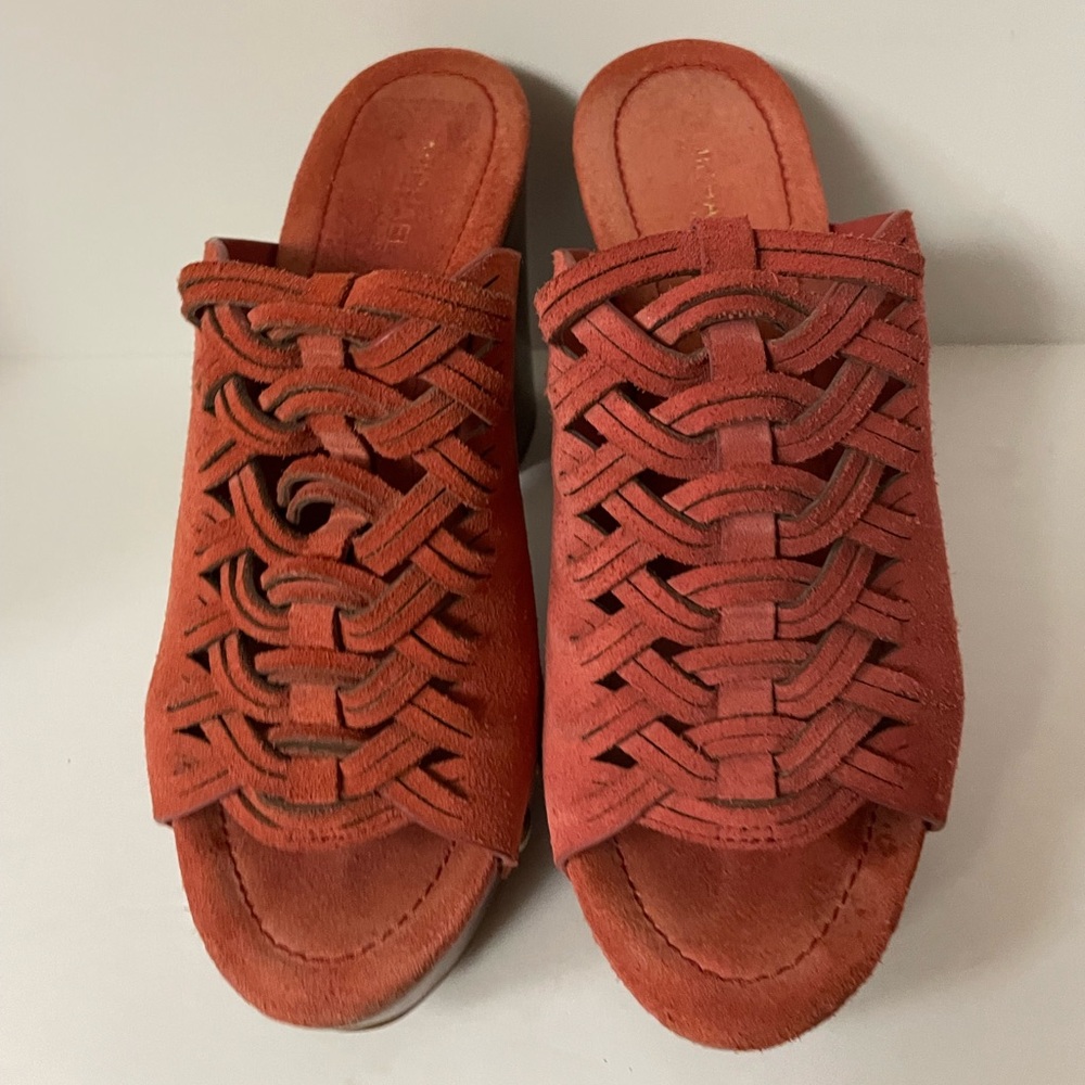 Michael Michael Kors, Cinnamon Westley Mule suede heels